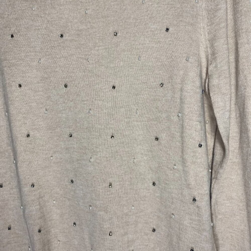 LOFT Rhinestone Crewneck Sweater - Picture 2 of 4